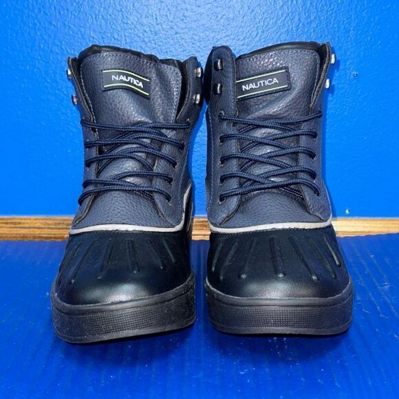 Size 11- Men’s Nautica Padden Maritime Heritage Duck Boots Lace-Up Black NEW main image 7